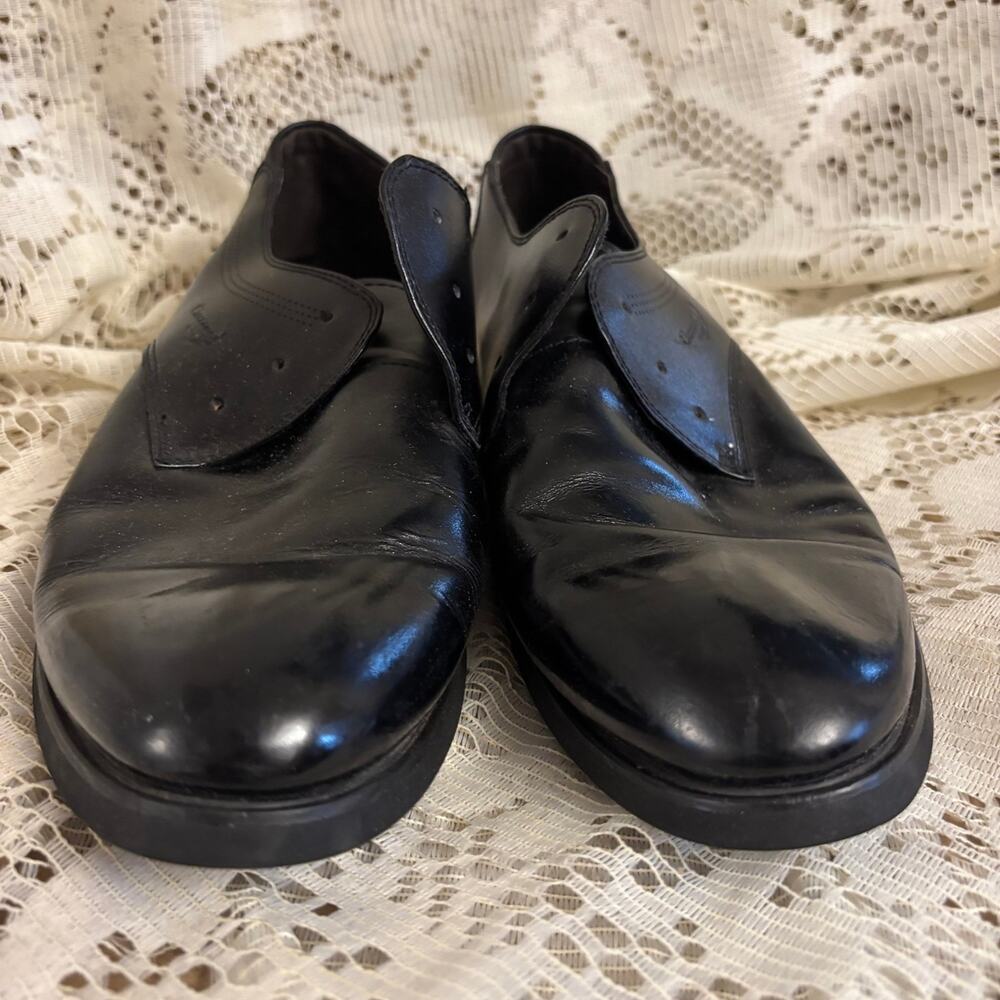 Crocodile Men's Size 36 (7) Black Leather Ghillie Style Dress Shoes